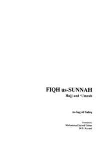 fiqh ussunnah, hajj and umrah فقه السنة الحج والعمرة