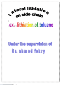 lateral lithiation
