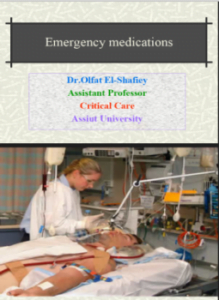 Emergancy medications