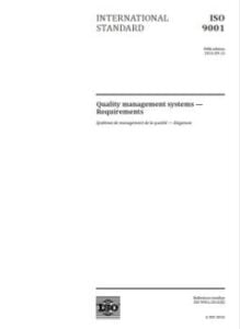 ISO 9001:2015 Quality management systems