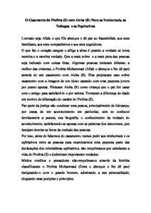 O Casamento do Profeta S com Aicha R Para os Intelectuais os Te oacute logos e os Equitativos