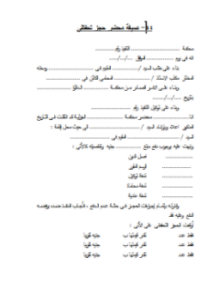 صيغة - محضر حجز تحفظى